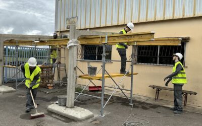 Les élèves de la filière ORGO réalise un chantier à la CCM